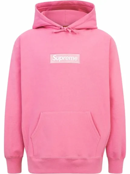 Box-Logo-drawstring-supreme-hoodie