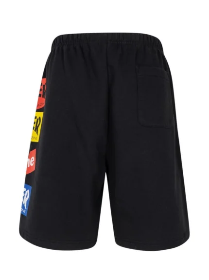 Thrasher multi logo track supreme shorts